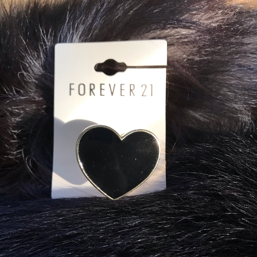 Enamel Heart Fashion Ring by Forever 21